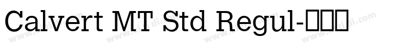 Calvert MT Std Regul字体转换